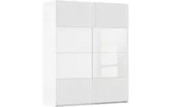 Goossens kledingkast finca combi glans mat glas wit hoogwaardig meubelplaat - 8244411-{merk}-finca-combi-sts-wit-schuifdeuren-02